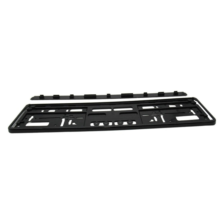 European Standard Single-strip Plastic License Plate Frame, Specification: Black - License Plate Covers & Frames by buy2fix | Online Shopping UK | buy2fix