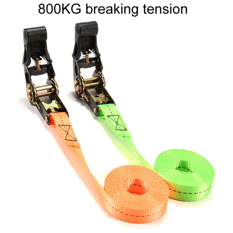 Motorcycle Ratchet Tensioner Cargo Bundling And Luggage Fixing Straps, Specification: Orange 5m - Towing Bars by buy2fix | Online Shopping UK | buy2fix