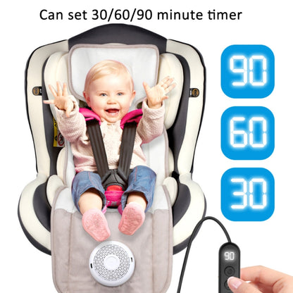 USB Powered Cooling Pad Baby Stroller Seat Cushion with Fan 3 Speed Adjustable Levels, Size: 36 x 88cm(Gray) - Strollers Accessories by buy2fix | Online Shopping UK | buy2fix