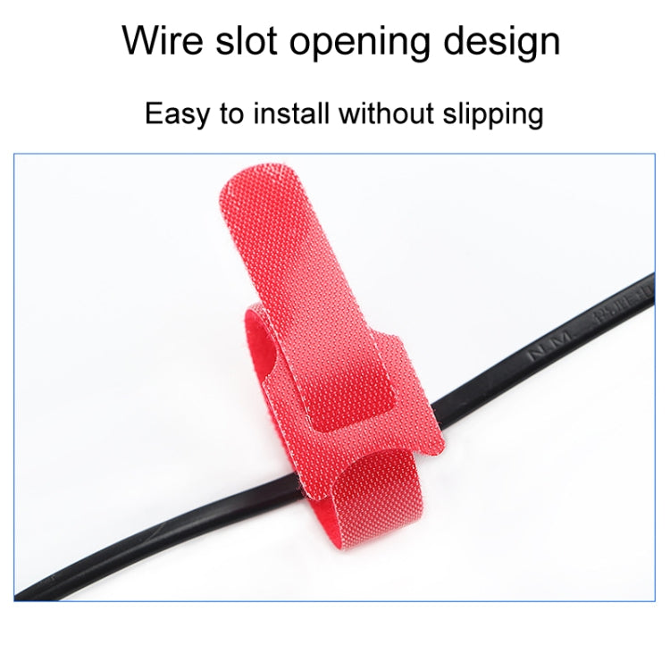 20pcs Nylon Fixed Packing Tying Strap Data Cable Storage Bundle, Model: 12 x 250mm Red - Cable Organizer by buy2fix | Online Shopping UK | buy2fix