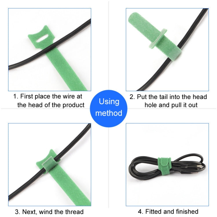 20pcs Nylon Fixed Packing Tying Strap Data Cable Storage Bundle, Model: 10 x 100mm Green - Cable Organizer by buy2fix | Online Shopping UK | buy2fix