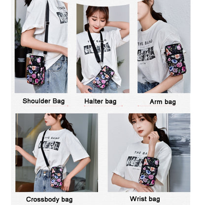 Printed Crossbody Mobile Phone Bag Mini Wallet With Arm Band, Style: Star - Single-shoulder Bags by buy2fix | Online Shopping UK | buy2fix