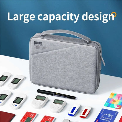 BUBM Digital Storage Package Large Capacity U Disk Bank Card Headset Digital Accessories Bag(Black) - Digital Storage Bag by BUBM | Online Shopping UK | buy2fix