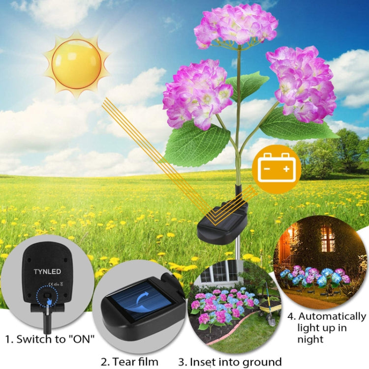 Solar Lawn Lamp LED Simulation Flower Garden Decorative Atmosphere Lights, Style: Hyacinth - Solar Lights by buy2fix | Online Shopping UK | buy2fix