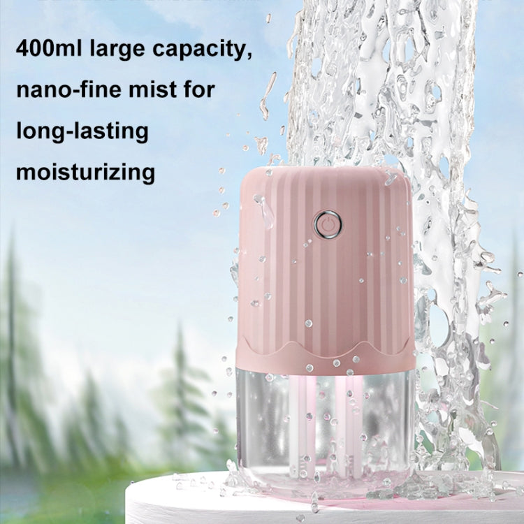 T06 Large-Capacity Atmosphere Night Light Household Dual Spray Air Humidifier, Color: Pink Plug-in - Air Purifiers & Accessories by buy2fix | Online Shopping UK | buy2fix