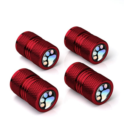 4pcs /Set Bear Claw Car Tire Modification Valve Protective Cap(Red) - Tire Valve Caps by buy2fix | Online Shopping UK | buy2fix