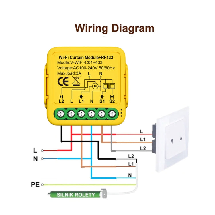 ZigBee Graffiti Curtain Switch On / Off Module - Smart Switch by buy2fix | Online Shopping UK | buy2fix