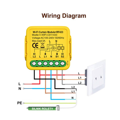 ZigBee Graffiti Curtain Switch On / Off Module - Smart Switch by buy2fix | Online Shopping UK | buy2fix