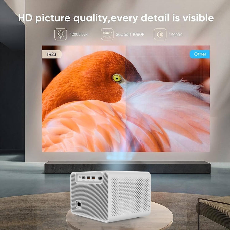 M10 Plus 1280x720P Projector 2.4G / 5G WIFI Bluetooth 5.2 Android 11 System Home Cinema AU Plug - Mini Projector by buy2fix | Online Shopping UK | buy2fix