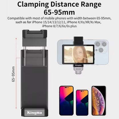 KingMa PH01 Smartphone Mini Monitors Sync Rear Camera Selfie Screen with Magnetic Phone Clip - Others Accessories by buy2fix | Online Shopping UK | buy2fix