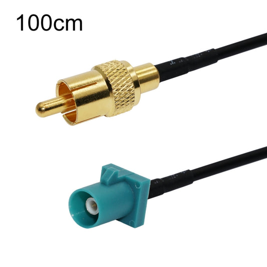 100cm RCA Male To Fakra Z Male RG174 Cable Coaxial RF Adapter Cable - Connectors by buy2fix | Online Shopping UK | buy2fix