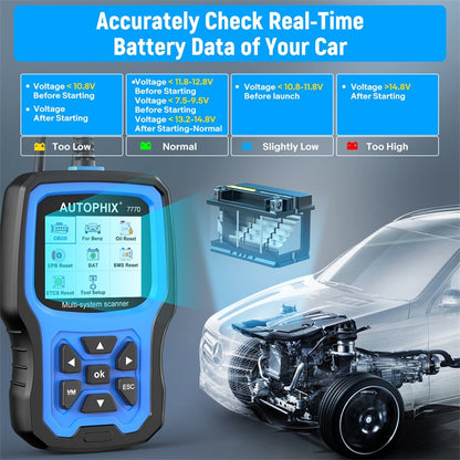 AUTOPHIX 7770 For Mercedes Benz Car Full System OBDII Diagnostic Tool Maintenance Tester - Electronic Test by AUTOPHIX | Online Shopping UK | buy2fix