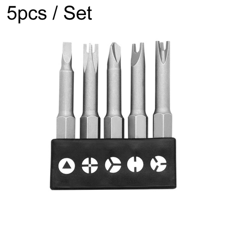 5pcs / Set Profile Bit Chrome Vanadium Steel Bit Set Appliance Repair Electrical Drill Accessories With Magnetic - Drill & Drill Bits by buy2fix | Online Shopping UK | buy2fix