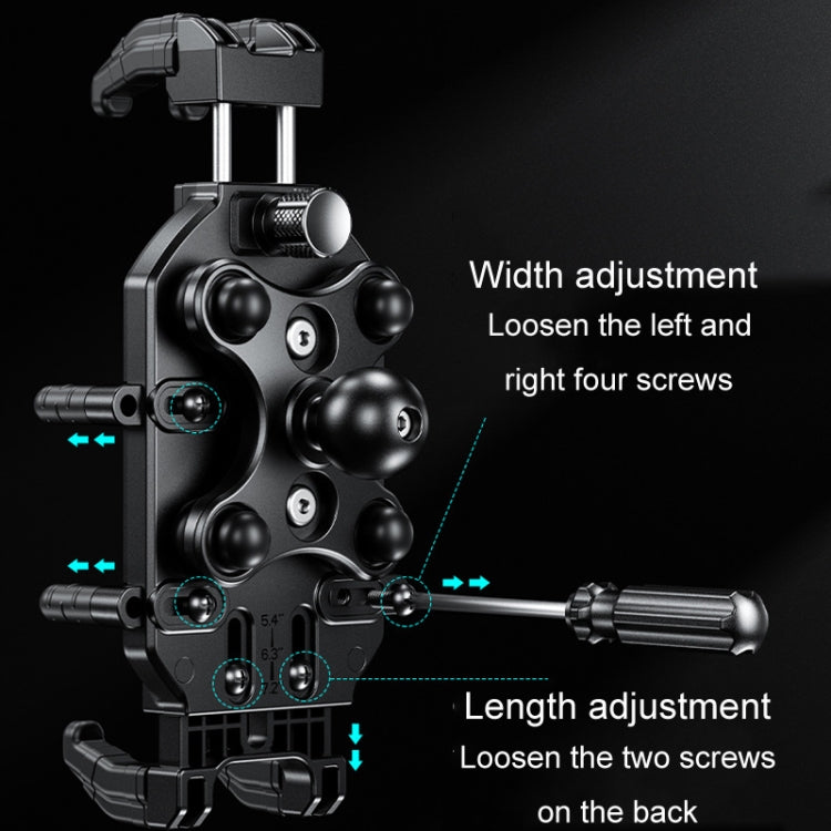 Kewig Motorcycle Octopus Holder Anti-Theft Motorcycle Cell Phone Mounts, Model: M26-C8 - Holder by Kewig | Online Shopping UK | buy2fix