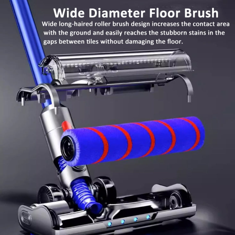 For Dyson V6 Vacuum Cleaner Soft Velvet Floor Brush Head with LED Lighting Independent Motor - For Dyson Accessories by buy2fix | Online Shopping UK | buy2fix