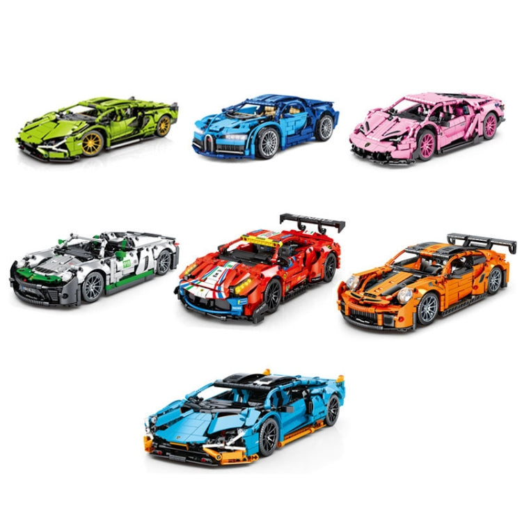 SEMBO 701949 1:14 Sports Racing Car Model Building Blocks Puzzle Assembly Children Toy - Building Blocks by SEMBO | Online Shopping UK | buy2fix