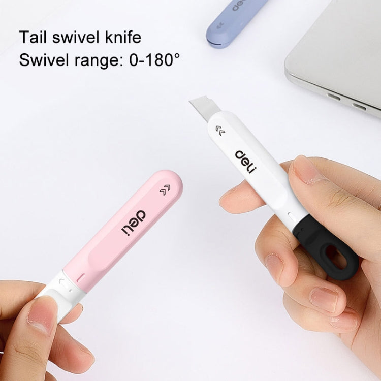 Deli DL412 Mini Small Art Knife Courier Portable Box Opener(Pink) - Gadgets by Deli | Online Shopping UK | buy2fix