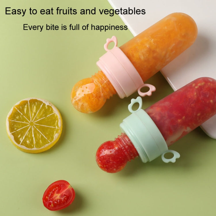 Portable Dual-purpose Baby Food Feeding Spoon Fruit Vegetable Silicone Feeding Pacifier Bottle(Nano-silver) - Cups & Silicone Nipple by buy2fix | Online Shopping UK | buy2fix