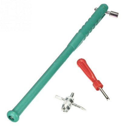 3pcs /Set Tire Valve Installation Repair Removal Wrench Tools(Green) - Hand Tool Sets by buy2fix | Online Shopping UK | buy2fix