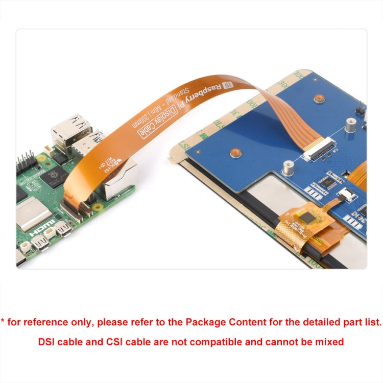 Waveshare 25947 For Raspberry Pi 5th DSI Display 22Pin To 15Pin Soft Cable FPC Cable, Spec: 200mm - Raspberry Pi Accessories by Waveshare | Online Shopping UK | buy2fix