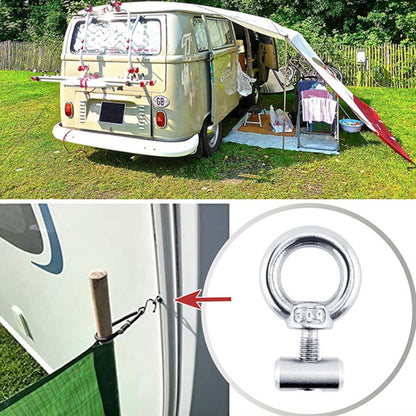 RV Sunshade 304 Stainless Steel Slide Rail Ring, Specifications: 1pcs M4 Ring + Cylinder - Marine Accessories & Parts by buy2fix | Online Shopping UK | buy2fix