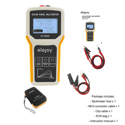 elejoy 1600W MPPT Solar Photovoltaic Panel Multimeter(EY1600W) - Digital Multimeter by elejoy | Online Shopping UK | buy2fix