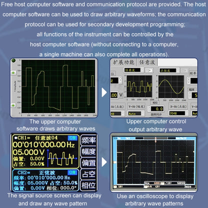 JUNTEK Programmable Dual-Channel DDS Function Arbitrary Waveform Signal Generator, Frequency: 40MHz(EU Plug) - Other Tester Tool by buy2fix | Online Shopping UK | buy2fix