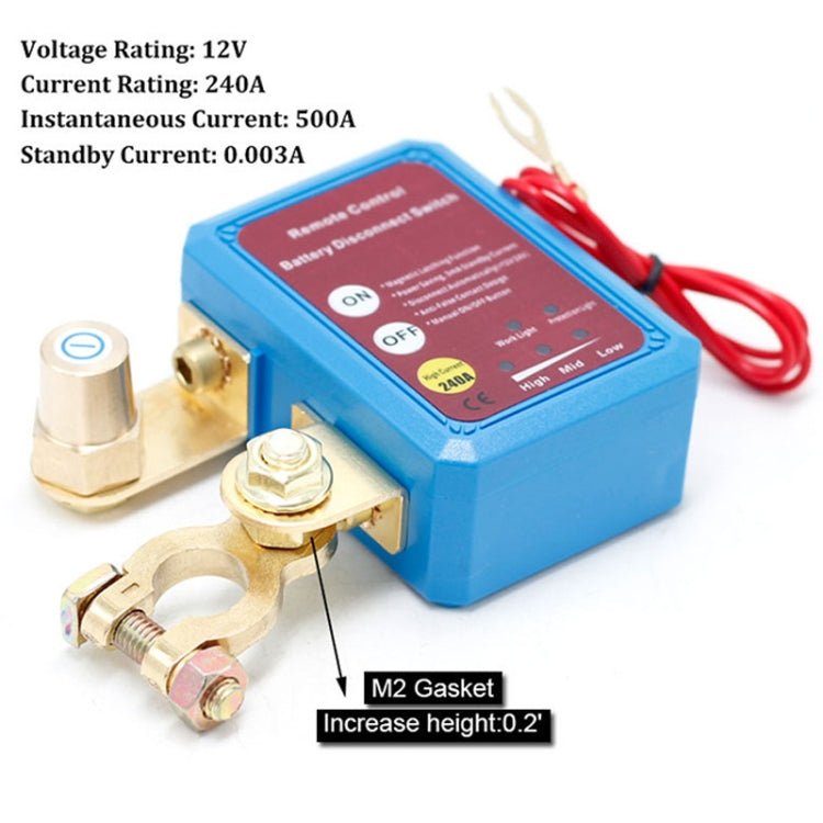 Car Battery Disconnectors Remote Control Smart Disconnect Switch, Style: Intelligent With Digtal Display - Relays by buy2fix | Online Shopping UK | buy2fix