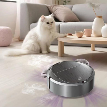 Intelligent Sweeper Robot Home Automatic 3 In 1 Integrated Cleaning Machine Vacuum Cleaner, Style: Rechargeable Black - Robot Vacuum Cleaner by buy2fix | Online Shopping UK | buy2fix