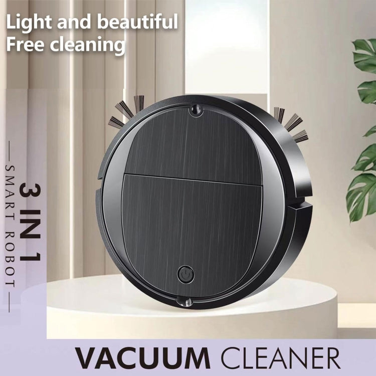 Intelligent Sweeper Robot Home Automatic 3 In 1 Integrated Cleaning Machine Vacuum Cleaner, Style: Battery Black - Robot Vacuum Cleaner by buy2fix | Online Shopping UK | buy2fix