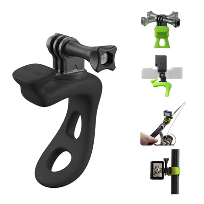 TELESIN Action Camera Mount Silicone Adjustable Mini Flexible Bracket For GoPro HERO / Insta360 / DJI Action Camera(Green) - Connection Mount by TELESIN | Online Shopping UK | buy2fix