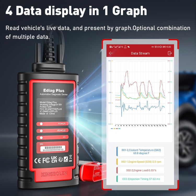 KINGBOLEN OBD2 Car Tester Diagnostics(Ediag Plus) - Electronic Test by KINGBOLEN | Online Shopping UK | buy2fix