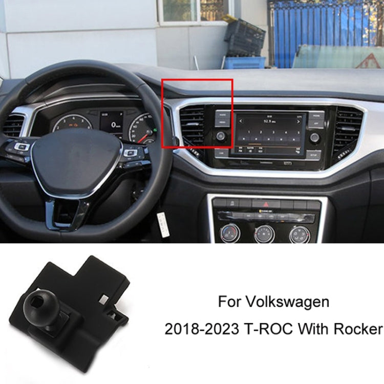 For Volkswagen Car Air Outlet Modified Mobile Phone Holder Base, Model: 18-23 T-ROC With Rocker - Special Car Holders by buy2fix | Online Shopping UK | buy2fix