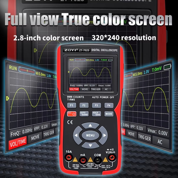 ZOYI Color Screen Multifunctional Handheld Digital Oscilloscope Multimeter(English) - Digital Multimeter by ZOYI | Online Shopping UK | buy2fix