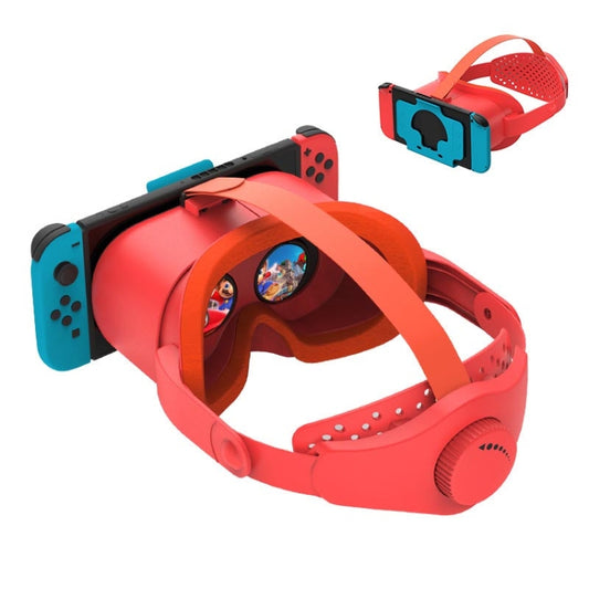 DEVASO Compatible With Switch / Switch OLED Display Game Console HD 3D VR Glasses Headband Adjustment Accessories(Orange Blue) - VR Headset by DEVASO | Online Shopping UK | buy2fix