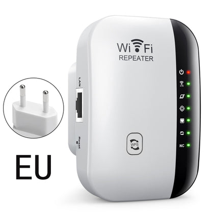 300Mbps Wireless WIFI Repeater 2.4G Route Signal Amplifier 7 Lights Version, Spec: EU Plug - Broadband Amplifiers by buy2fix | Online Shopping UK | buy2fix