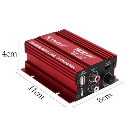 Kinter MA-150 Car Audio / Video 12V 2.0 Channel Mini Amplifier - Car Amplifiers by buy2fix | Online Shopping UK | buy2fix