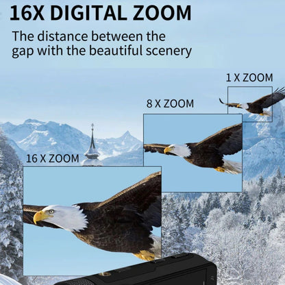 16MP 16X Digital Zoom Vlogging Camera Video Camcorder with 2.4 Inch Flip Screen, Spec: Standard EU Plug - Video Cameras by buy2fix | Online Shopping UK | buy2fix