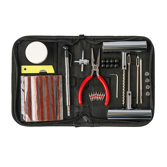 46pcs /Set Car Tubeless Tire Repair Needle Rubber Strip Valve Tip Needle-nosed Pliers Tool Set(With Bag) - Tire Repair & Installation Tools by buy2fix | Online Shopping UK | buy2fix