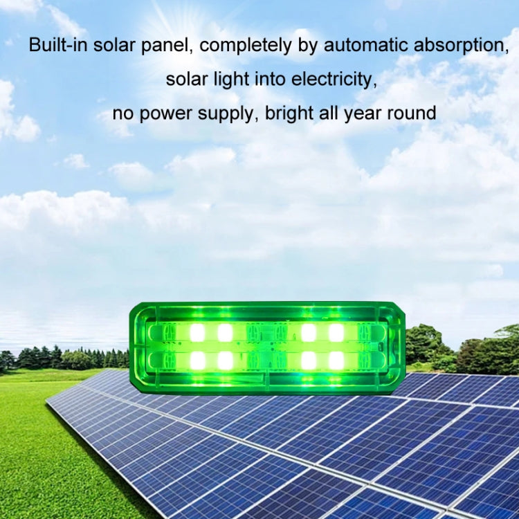 Solar Car Warning Double-Row Flashing Lights, Color: Red - Warning Lights by buy2fix | Online Shopping UK | buy2fix