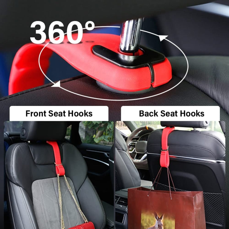 Adjustable Silicone Car Seat Back Storage Hook(Brown) - Auto Fastener & Clips by buy2fix | Online Shopping UK | buy2fix