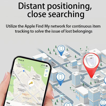 Smart Tracker Tag Anti-Lost Key Finder Works With Find My App(Silver) - Personal Tracker by buy2fix | Online Shopping UK | buy2fix