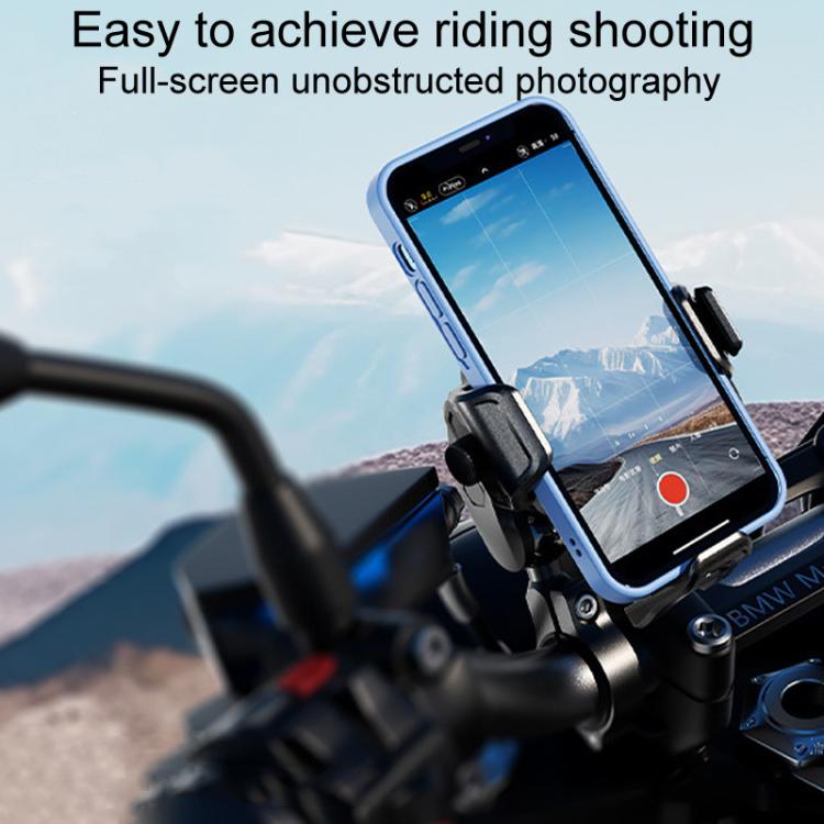 Kewig M33-C2 Outdoor Motorcycle Bike Riding Anti-Theft Shock Absorbing Cell Phone Holder(Mirror Base Model) - Holder by Kewig | Online Shopping UK | buy2fix