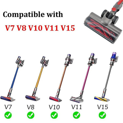 For Dyson V7 / V8 / V10 / V11 / V15 Vacuum Cleaner Floor Brush Carbon Fiber Attachment, Spec: 3pcs /Set - For Dyson Accessories by buy2fix | Online Shopping UK | buy2fix