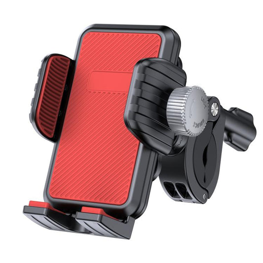 Bicycle Motorcycle Shock Absorption Mobile Phone Holder Gravity Navigation Mount(Red) - Holders by buy2fix | Online Shopping UK | buy2fix