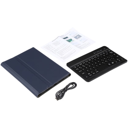 A06S Detachable Lambskin Texture Ultra-thin TPU Backlight Bluetooth Keyboard Leather Tablet Case with Stand For iPad mini 6 (Blue) - For iPad mini by buy2fix | Online Shopping UK | buy2fix