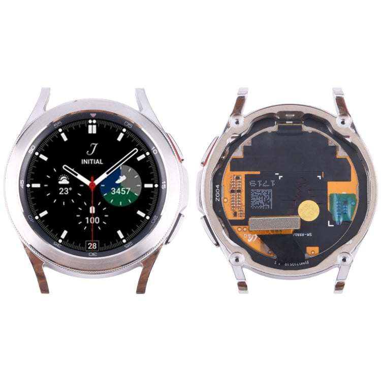 Original LCD Screen Digitizer Full Assembly with Frame for Samsung Galaxy Watch4 Classic 42mm SM-R880/R885 (Silver) - For Samsung by buy2fix | Online Shopping UK | buy2fix