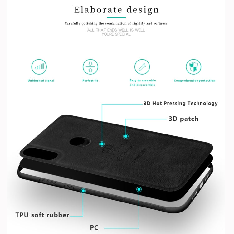 PINWUYO Shockproof Waterproof Full Coverage PC + TPU + Skin Protective Case for Xiaomi Redmi Note 7(Blue) - Xiaomi Cases by PINWUYO | Online Shopping UK | buy2fix