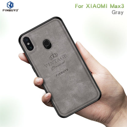 PINWUYO Shockproof Waterproof Full Coverage PC + TPU + Skin Protective Case for Xiaomi Mi Max 3 (Grey) - Xiaomi Cases by PINWUYO | Online Shopping UK | buy2fix