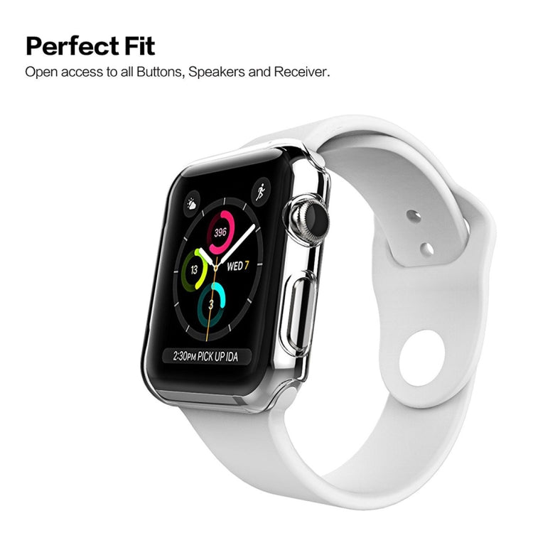 For Apple Watch Series 3 38mm Transparent PC Protective Case - Smart Wear by buy2fix | Online Shopping UK | buy2fix